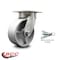 Service Caster 6 Inch Kingpinless Semi Steel Poly Wheel Swivel Caster with Swivel Lock SCC SCC-KP30S620-SSR-BSL - alternate 4